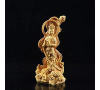 Objets de Collection décoratifs Sculptures pour Sculpture Figurine Sculpture sur Bois Statue de Bouddha Art Guanyin Bodhisattva Décoration de la Maison Statuette