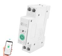 Oblinple Disjoncteur WiFi 63A Interrupteur Connecté pour Smart Home | Commande Vocale Minuterie Interrupteur à Télécommande Compatible avec TUYA/Smart Life APP Alexa Google Assistant