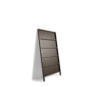 Oblique Petite Étagère Murale Chêne Teinté Gris