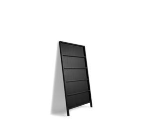 Oblique Petite Étagère Murale Chêne Teinté Noir