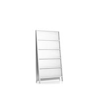 Oblique Petite Etagère Murale Hêtre Laqué Blanc