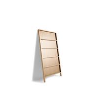 Oblique Petite Étagère Murale Lavabo Blanc Chêne Teinté