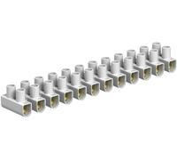 OBO Bettermann 2056372 Domino de raccordement flexible: - rigide: 10-10 mm² Nombre de pôles: 12 1 pc(s) blanc