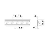 OBO Bettermann OBO Bettermann Bande de montage galvanisée MZ024 PE II 19 Quantité:1