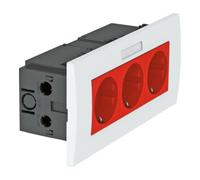 OBO Bettermann Module de prises SDE-RW D0RT3B module 45 triple 84x185x59mm (6119435)
