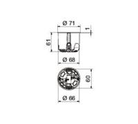 OBO Bettermann OBO Bettermann Boîte de connexion étanche à l'air HW HG 61-L Quantité:25