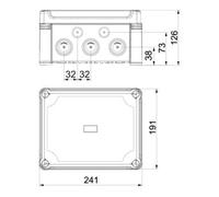 OBO Bettermann OBO Bettermann Boîtier de dérivation câble, borne principale X16 H25 GNP5 LGR Quantité:1