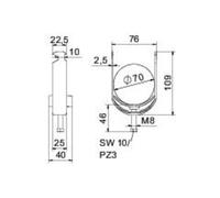 OBO Bettermann OBO Bettermann Collier à étrier 64-70 mm BS-H1-K-70 pour tubes flexibles Quantité:1