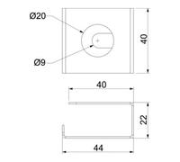 OBO Bettermann OBO Bettermann Collier de câble PLM CB 0410 FS pour montage plafond Quantité:1
