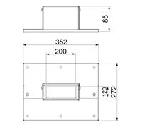 OBO Bettermann OBO Bettermann Collier de raccord mural PLM WC 1220 FS 3 et 4 côtés Quantité:1