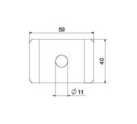 OBO Bettermann OBO Bettermann Collier de serrage GKS 50 11 A4 M10 60 × 40 VA 1.440 Quantité:1