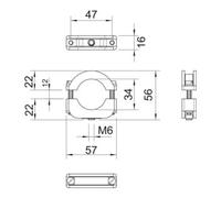 OBO Bettermann OBO Bettermann Collier d'isolation Blitz-Iso M6 lgr 3022 LGR Quantité:1