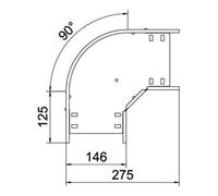 OBO Bettermann OBO Bettermann Coude 90 degrés 60 × 150 galvanisé à bande RB 615 FS Quantité:1