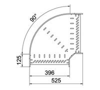 OBO Bettermann OBO Bettermann Coude 90 degrés 60x400 galvanisé à bande RB 640 FS Quantité:1