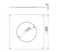 OBO Bettermann OBO Bettermann Couvercle de montage DUG 250-3 R4 Quantité:1