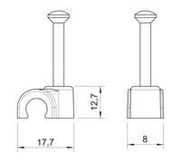 OBO Bettermann OBO Bettermann Iso-Clip à clouer 10 mm 2010 45 LGR Quantité:100