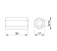 OBO Bettermann OBO Bettermann Manchon de connexion Vertr CSTR M10 G Quantité:1