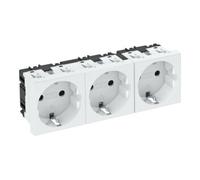 OBO Bettermann OBO Bettermann Prise 0 degré, triple prise de courant avec terre STD-D0 RW3 Quantité:1