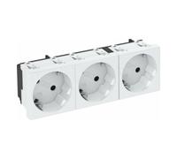 OBO Bettermann OBO Bettermann Prise de courant 33 degrés, triple prise avec terre STD-D3S RW3 Quantité:1