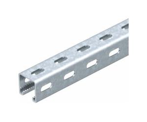 OBO Bettermann OBO Bettermann Rail profilée professionnelle avec perçage latéral MS4141PP0300FT Quantité:1