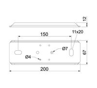 OBO Bettermann OBO Bettermann Support PLM SU 100 FS pour montage suspendu Quantité:1