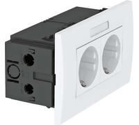 OBO Bettermann Vertr Bloc de prises 2x 84x140x59 rws SDE-RW D0RW2B