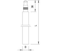 Prise de terre 1.5m V4A 219 20 BP V4A5000866 (5000866)