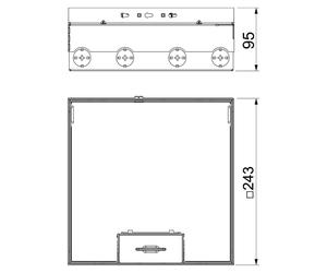 OBO Bettermann Vertr Réservoir au sol complet 2x2-f.VDE-prise UDHO (7427300)