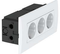 OBO Bettermann Vertr Steckdoseneinheit 3fach 84x185x59 rws SDE-R (6119414)