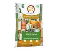 Or Brun Substrat pour cactus et plantes grasses 6 L - Utilisable en agriculture biologique