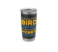 Observation des oiseaux Hobby Anyway Montre oiseaux vintage Observation des oiseaux Gobelet isotherme en acier inoxydable double paroi