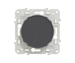 Obturateur 1 poste Odace Anthracite Schneider