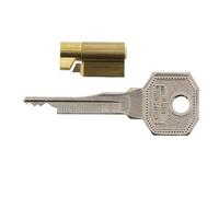 Obturateur de serrure pour serrures de meubles, système de sécurité pour portes de meubles, diamètre de la cylindre : 6 mm, inclut 2 clés