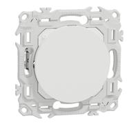 Obturateur griffes montées odace - pré-perçage pour sortie câble - blanc craie - SCHNEIDER - S925666