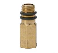 Obturation M10 en laiton avec filetage de 10 mm pour robinet mitigeur de salle de bain ou de cuisine flexible d'entrée d'eau, bouchon d'alimentation froide ou chaude avec deux rondelles en caoutchouc