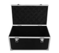 Obuyke Grande Mallette à Outils en Aluminium Boîte de Rangement Multifonction Noire avec poignée de Transport antidérapante, Inserts en Mousse, pour Outils à Main et Petites pièces