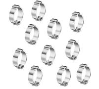 OC-PRO Colliers de serrage à 2 oreilles Type OETIKER 23-27 mm Argenté 20 pièces