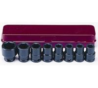 OC-PRO Douilles à choc courtes 3/8 Coffret de 8 douilles impact
