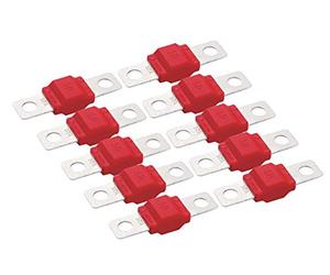OC-PRO Fuse 50 A, Fusible Type MIDI, 58V, Laiton, Zinc, Céramique, Vendu par Sachets de 10 Pièces, Adapté à la Protection des Batteries 12V, 24V et 48V