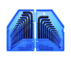 Oc-pro Jeu de clés mâles 6 pans - 30 pièces