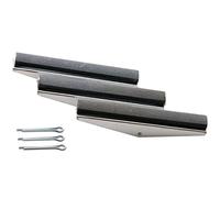 OC-PRO Pierres DE Rechange 100 mm pour HONOIRS BRUNISSOIRS 3 Bras Grain 180