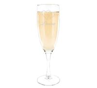 Ocadeau Flute à Champagne en Verre personnalisée - Coupe à Champagne Personnalisable avec Gravure Texte - Idée Cadeau Mariage ou Anniversaire