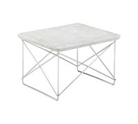 Occasional LTR Table de Chevet Marbre clair/Chrome