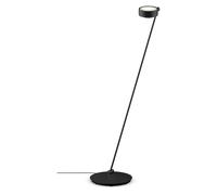 Occhio Lampadaire Sento Lettura LED - noir mat - droite - sans Occhio Air - 125 cm - E