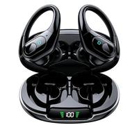occiam Écouteurs Bluetooth sans fil avec suppression active du bruit | Écouteurs intra-auriculaires stéréo 90 heures de lecture avec micro crochets IPX7 étanches pour le sport et la course à pied