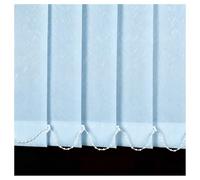 Occultants 50% Store Californien à Lamelles Verticales pour Terrasse Bureau, Rideau Coulissant à Lamelles 230 300 170 130 90 60 cm, Stores Vertical Anti-UV Protection(Bleu clair,100cmWx280cm)