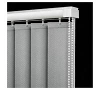 Occultants 50% Store Californien en Tissu 60 100 160 210 300 cm, Rideau Coulissant à Lamelles Verticaux Anti-UV Protection, Stores Vertical for Fenêtres Terrasse Bureau(Gris,W220cm x H100cm)