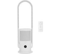 OCEANIC Ventilateur Purificateur d'Air avec filtre - Sans pale - Oscillation - 35W - H.80 cm - Minuterie 8h - Télécommande Blanc G