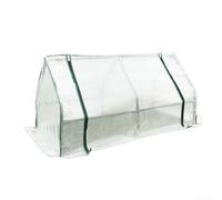 Oceanlend Serre Tunnel de Culture pour Plantes et Légumes 120 x 60 x 60 cm Blanc, Métal, Enroulé