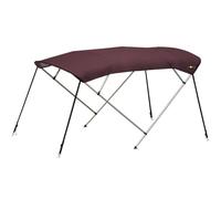 Oceansouth Bimini Top à 4 arceaux (Bordeaux, Largeur 2.1m - 2.3m) Bateau Bateaux Zodiac auvent Bimini pour Camping taud Shelter x Beach Tent annexe Toile Coleman Event de Soleil auvents Housse